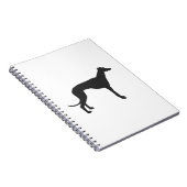 Carnet Silhouette grecque italienne en noir (Côté Droit)