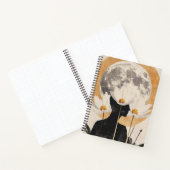 Carnet Silhouette Lune - Boho Élégance Vintage (Intérieur)