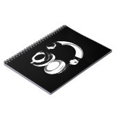 Carnet Silhouette pour casque noir et blanc (Côté gauche)