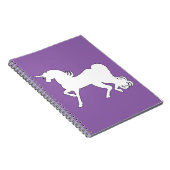 Carnet Silhouette Unicorne Blanche (Côté Droit)