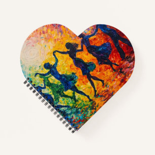 Carnet Silhouettes colorées dansant