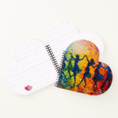 Carnet Silhouettes colorées dansant (Intérieur)