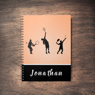 Carnet Silhouettes de joueurs de tennis Style sportif Ath