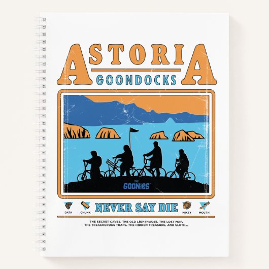 Carnet Silhouettes des Goonies sur les Goondocks d'Astori (Devant)