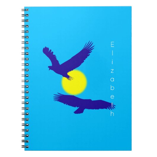 Carnet Silhoutette des aigles volants (Devant)