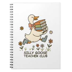 Carnet Silly Goose Teacher Club Funny Retour à l'école