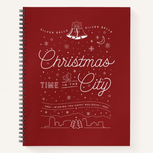 Carnet Silver Bells Christmas Sketchbook Blank (Devant)