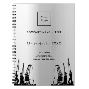 Carnet Silver construction cranes business logo