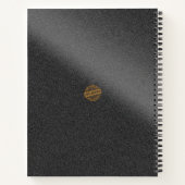 Carnet Silver noir tendance (Dos)