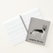 Carnet Silver Sable Berger Allemand Chien Et Texte Person (Intérieur)