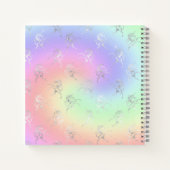 Carnet Silver Unicorn Pastel Ombre Monogram Sketchbook (Dos)