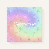 Carnet Silver Unicorn Pastel Ombre Monogram Sketchbook (Devant)