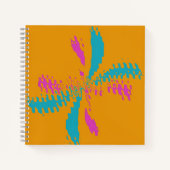 Carnet Simple Abstrait Papillon Motif Messy Vol (Devant)