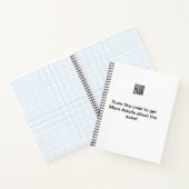 Carnet Simple analyse de code Q R modèle d'événement méti (Intérieur)