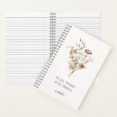 Carnet Simple automne Fleur sauvage Bouquet Gratitude Jou (À l'intérieur)