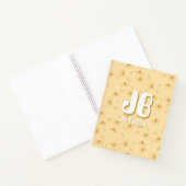 Carnet Simple baby yellow Notebook with initials (Intérieur)