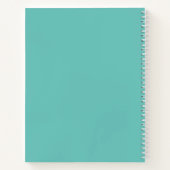 Carnet Simple blanc marguerite botanique tendance vert Tu (Dos)