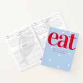 Carnet Simple Blue Spot Couples Fiançailles cadeau Recett (Intérieur)