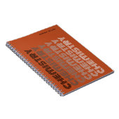 Carnet Simple Classeur Modifiable Matière Chimie Rouille (Côté Droit)