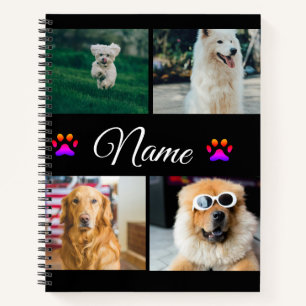 Carnet Simple coloré animal ajouter nom photo collage