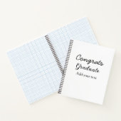 Carnet Simple congratulation graduation add your (Intérieur)