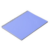 Carnet simple couleur solide simple personnalisé bleu pas (Côté gauche)