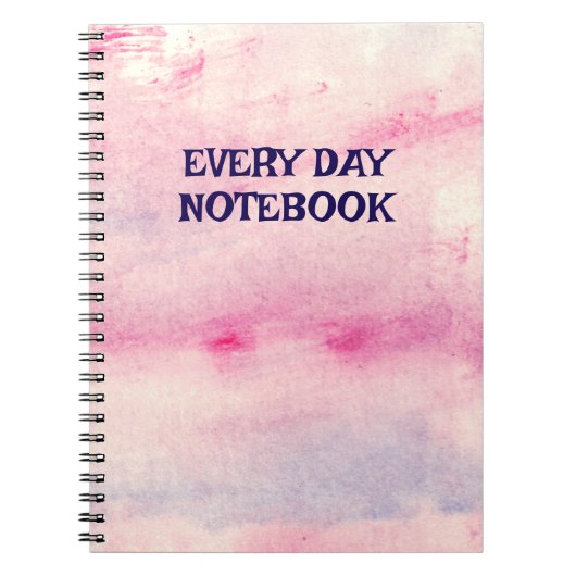 Carnet Simple Custom Planner Notebook (Devant)