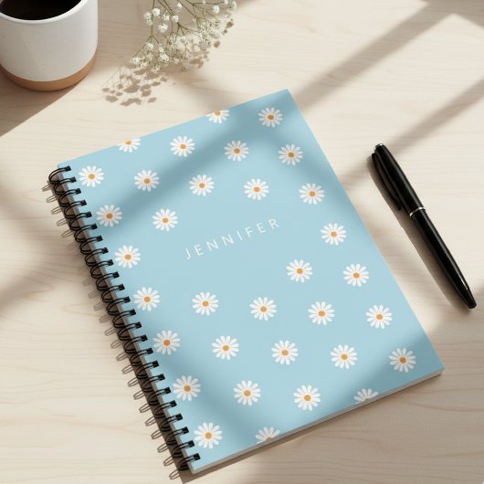 Carnet Simple Daisies Notebook for Kids