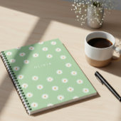 Carnet Simple daisies, Personalized gift