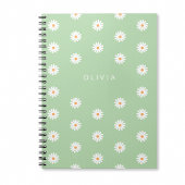 Carnet Simple daisies, Personalized gift
