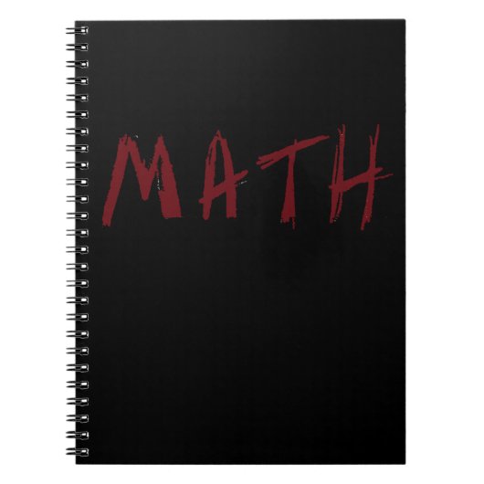 Carnet simple de MATHS (Devant)