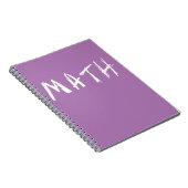 Carnet simple de MATHS (Côté Droit)