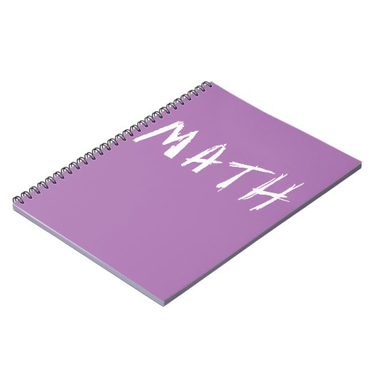 Carnet simple de MATHS (Côté gauche)