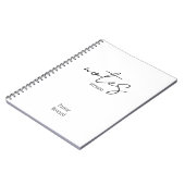 Carnet simple de notes de sermon en noir et blanc (Côté gauche)