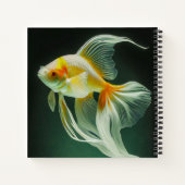 Carnet Simple Dessin Numérique De Poisson Rouge Élégant | (Dos)