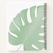 Carnet Simple Élégant Chic Feuilles de Palmier Tropicales (Dos)