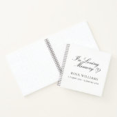 Carnet Simple Élégant En Mémoire Amoureuse Funéraire Livr (Intérieur)