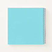 Carnet Simple Élégant Fleur de Lotus Aqua (Dos)