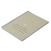 CARNET SIMPLE ÉLÉGANT KRAFT TYPOGRAPHIE TEXTE SEULEMENT M (Côté gauche)