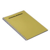 Carnet Simple Élégant Moderne Or Vegas Couleur (Côté Droit)