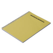 Carnet Simple Élégant Moderne Or Vegas Couleur (Côté gauche)