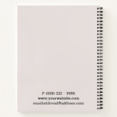 Carnet Simple Elégant Rose Gold Foil Nails Rendez-vous (Dos)