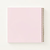 Carnet Simple Élégant Ruban Rose Entreprise (Dos)