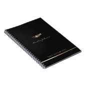 Carnet Simple Elegant Trumpet musicien de l'or Enseignant (Côté Droit)