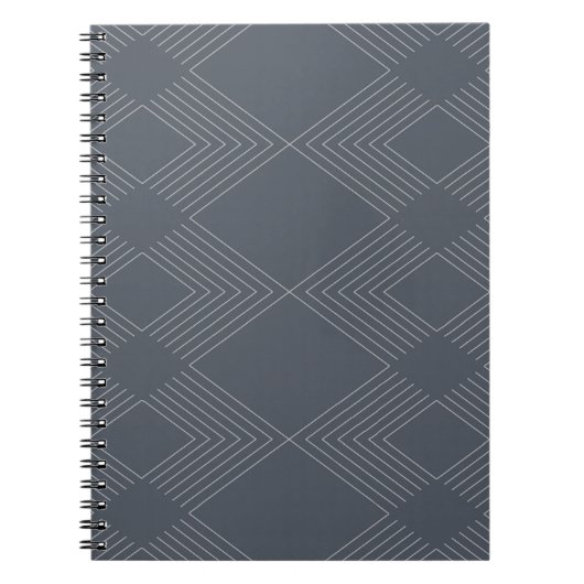 Carnet Simple, élégant, urbain, motif graphique en ligne (Devant)