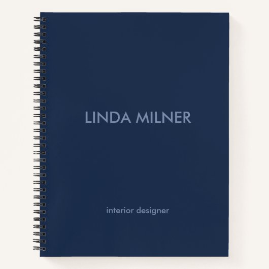 Carnet Simple entreprise bleue (Devant)