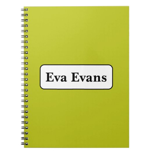 Carnet Simple et élégant (Devant)