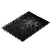 Carnet simple et élégant en cuir noir (Côté gauche)