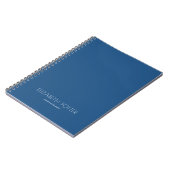 Carnet Simple et élégant professionnel moderne bleu et bl (Côté gauche)
