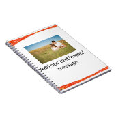 Carnet Simple et minimal ajouter votre parties scintillan (Côté Droit)